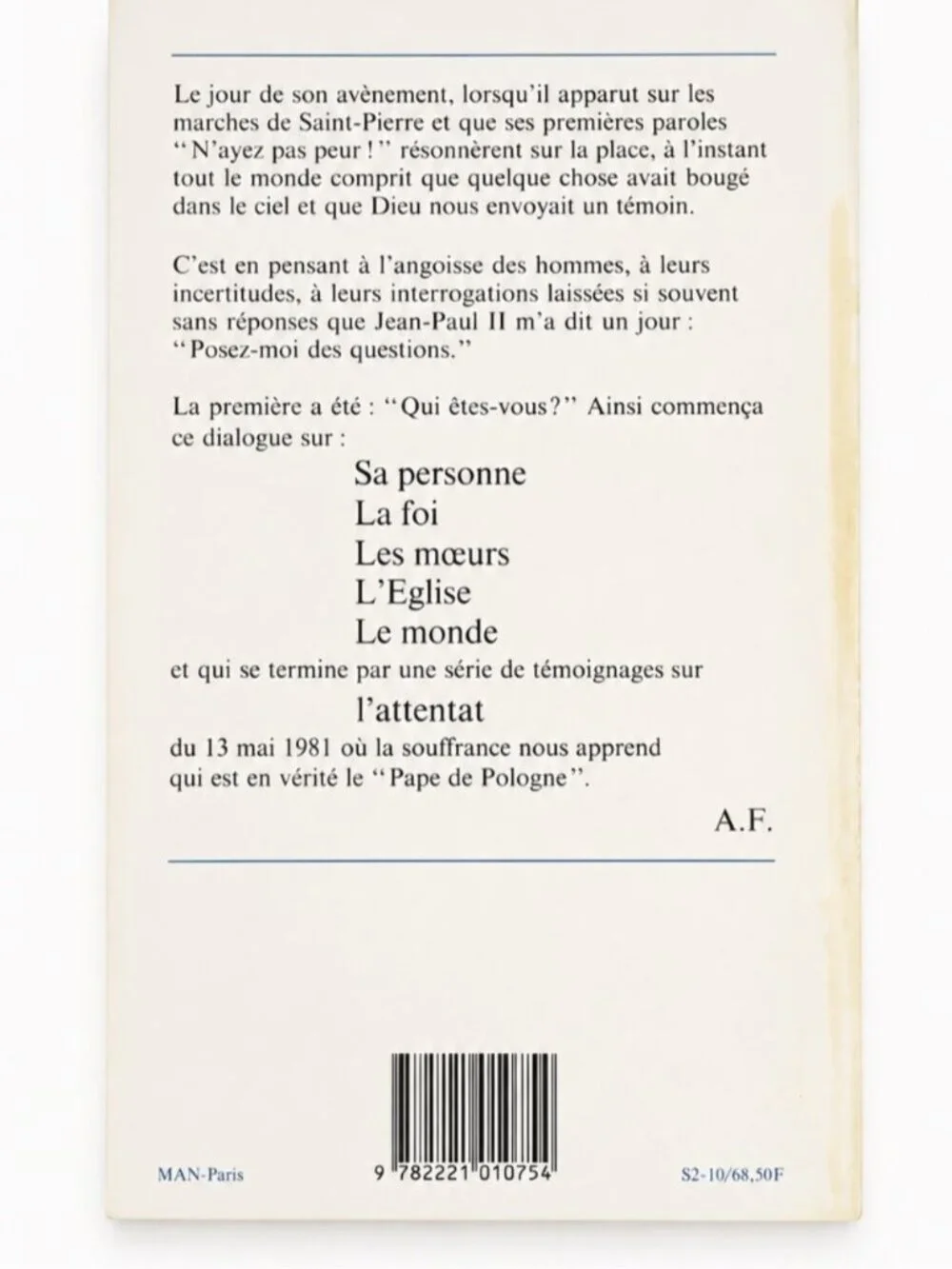 Lot 4 Livres Catholiques Vintage Français Sainte Thérèse Jean-Paul II Prières